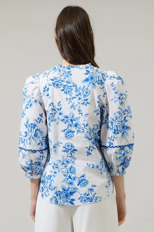 Skies Floral Blouse - Image 5