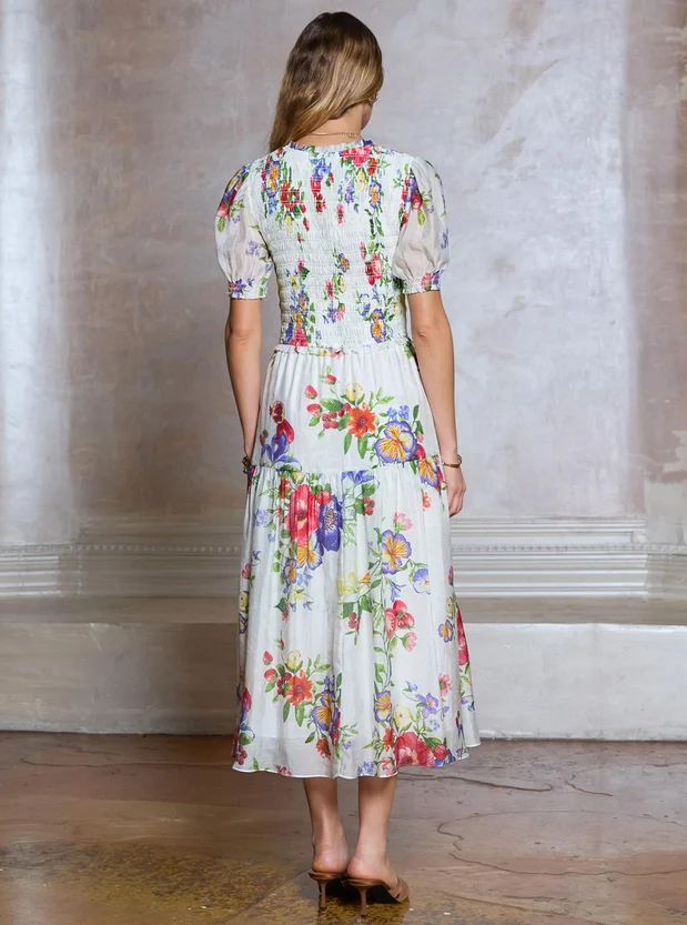 Botanical Garden Smocked Dress - Image 8