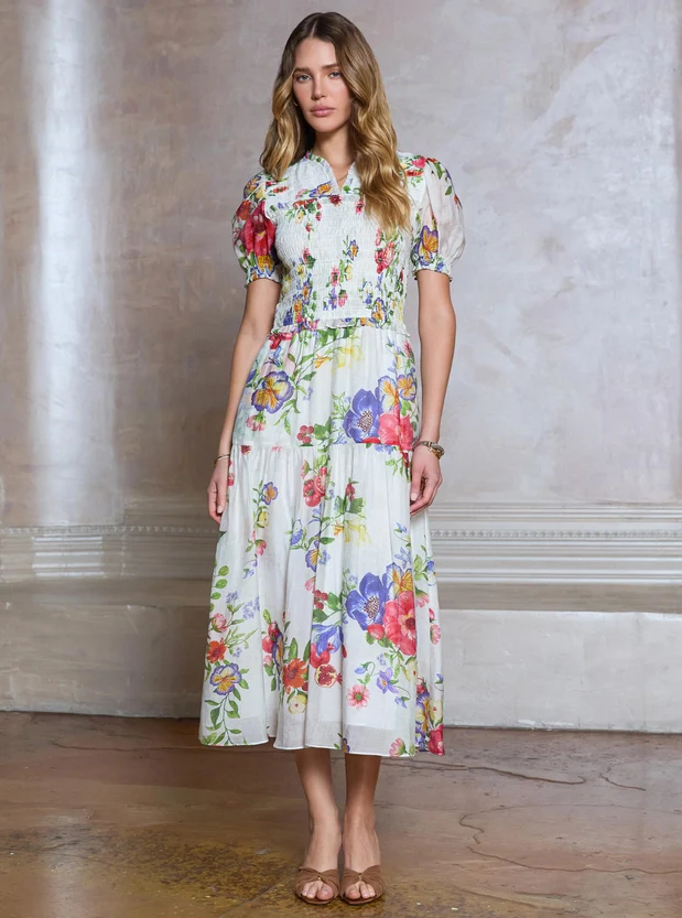 Botanical Garden Smocked Dress - Image 9