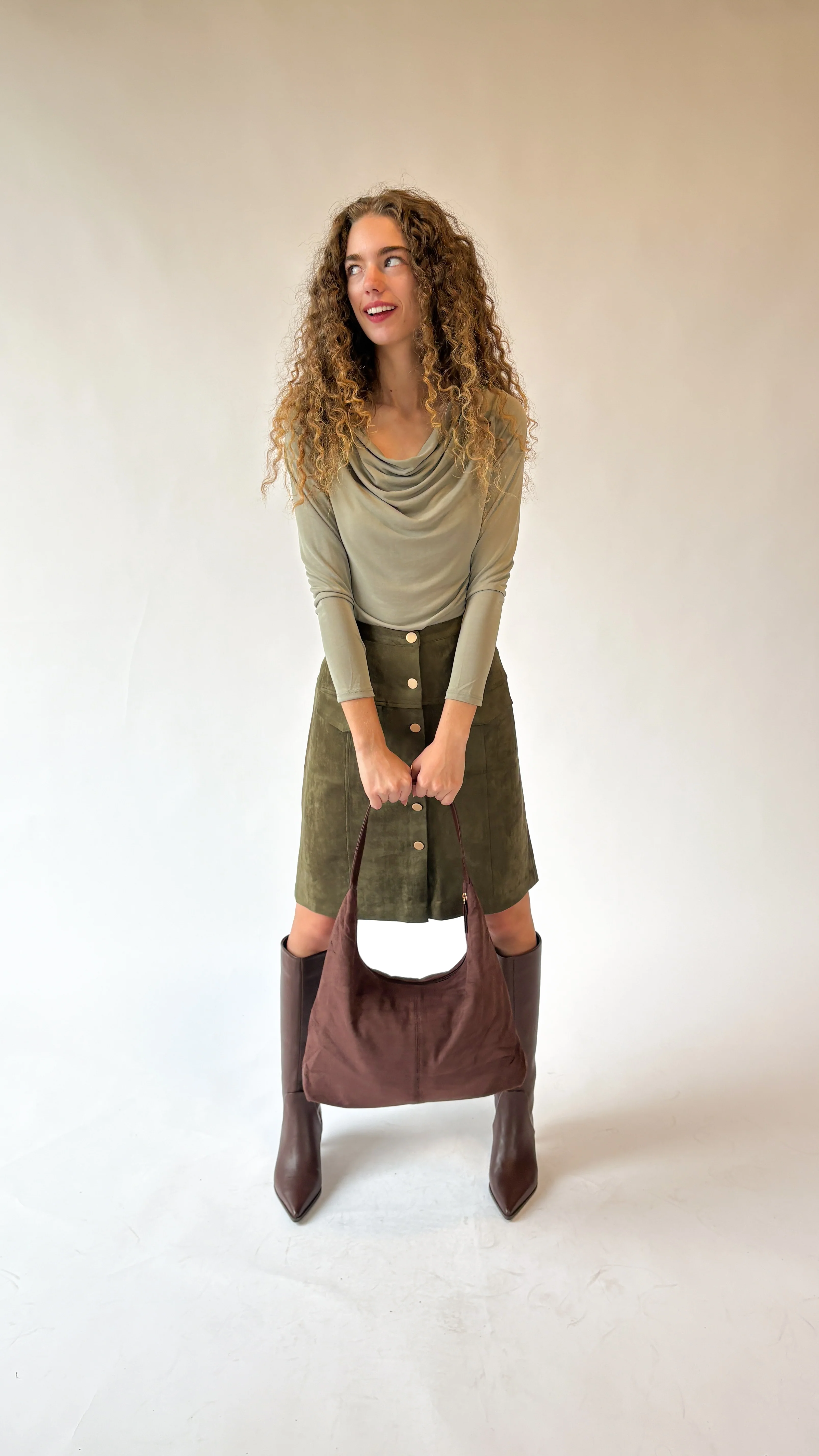 Bring It On Suede Skirt - Image 2