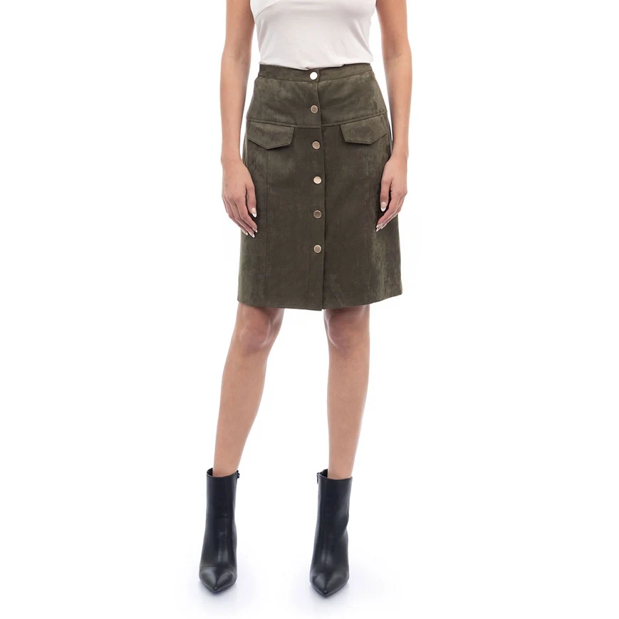 Bring It On Suede Skirt - Image 4