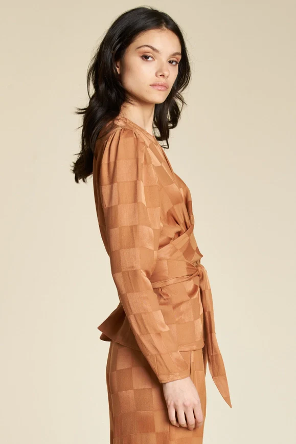 Check Mate Wrap Top - Image 2