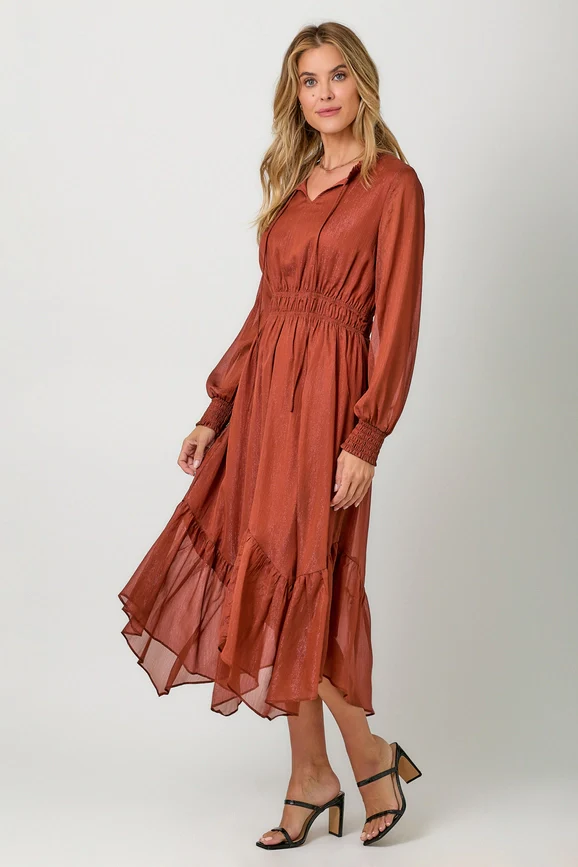 Pumpkin Spice Midi Dress - Image 2