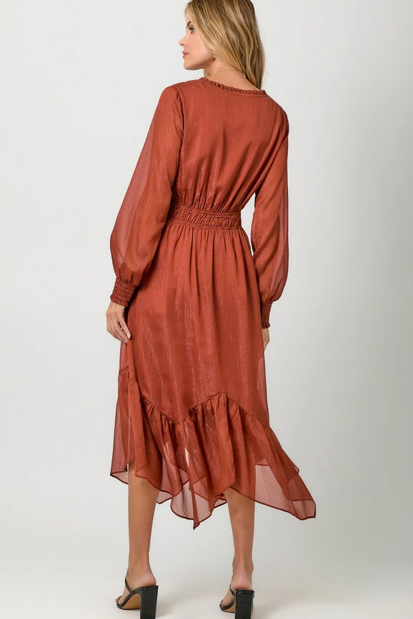 Pumpkin Spice Midi Dress - Image 5