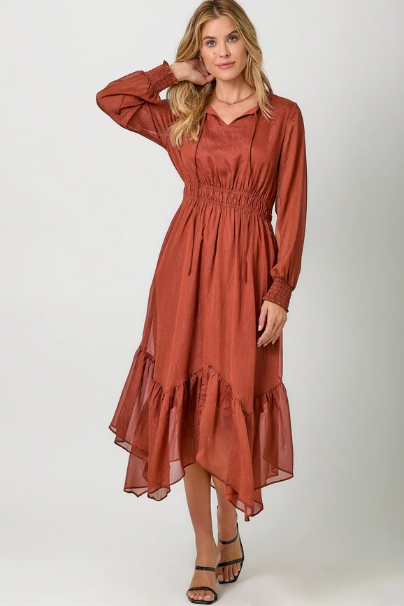 Pumpkin Spice Midi Dress - Image 6