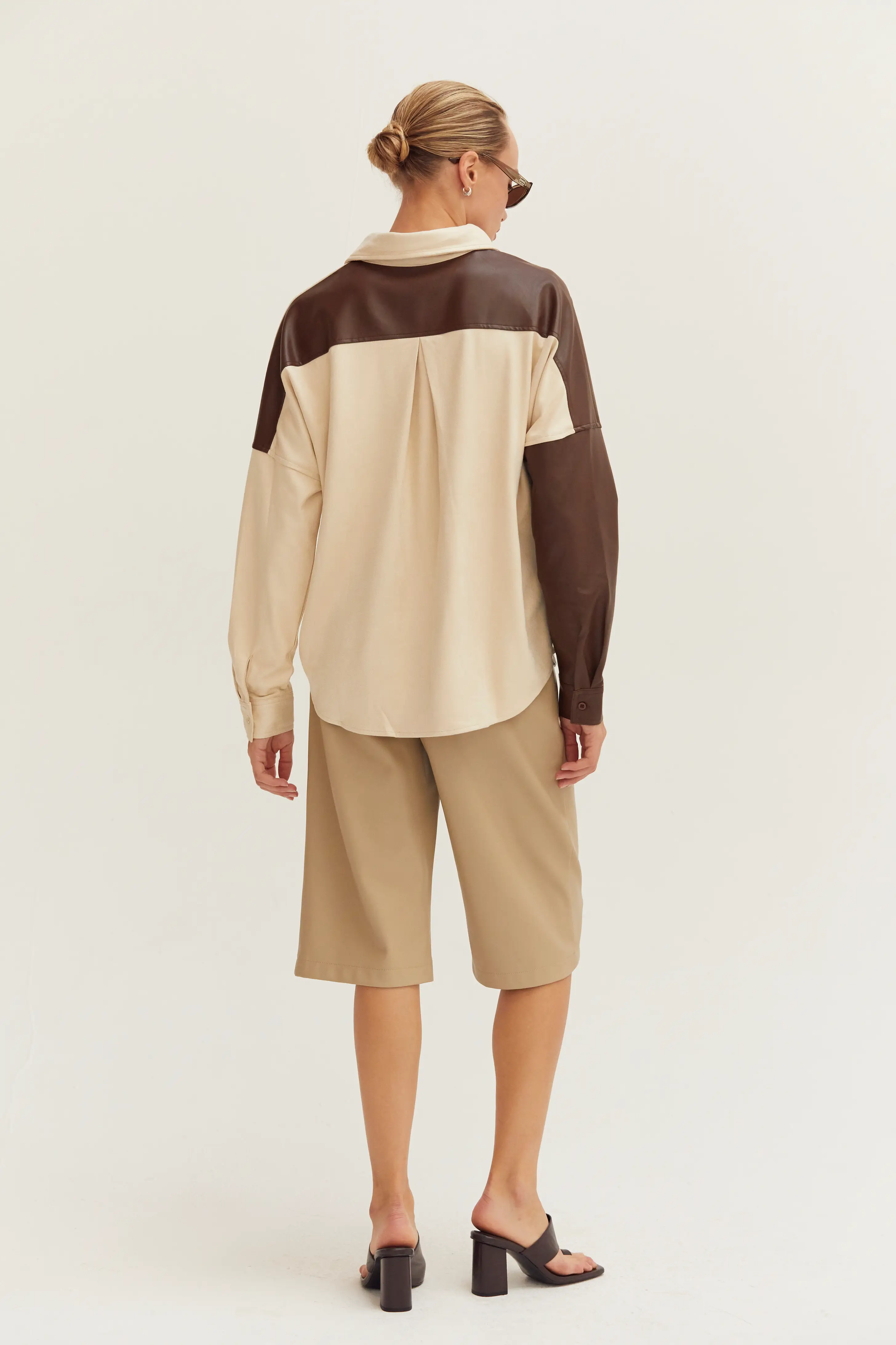 Leather Block Button Down - Image 4