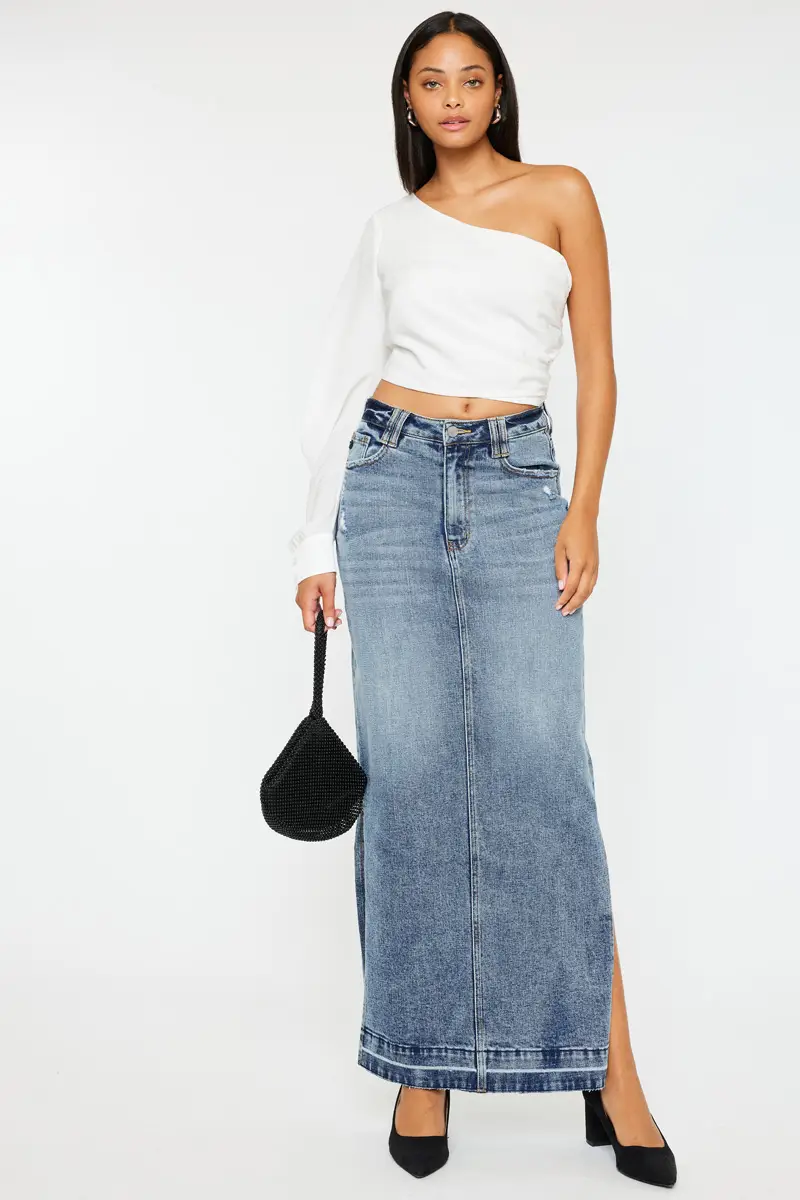 Bella Maxi Denim Skirt