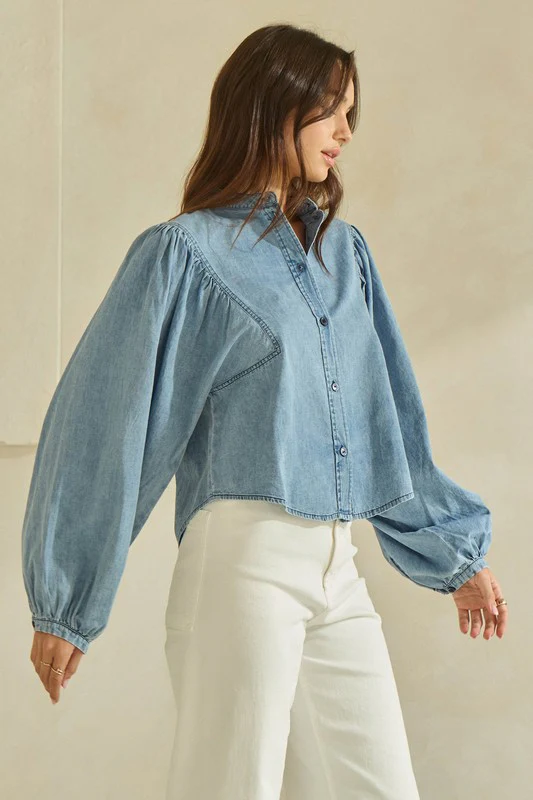 Dearest Denim Top - Image 3