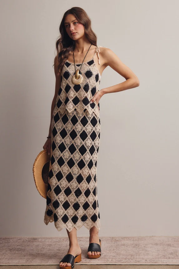 Diamond Club Crochet Skirt - Image 2