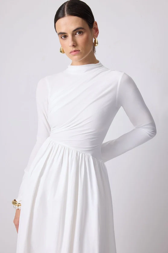 Heidi Draped Dress - Image 5