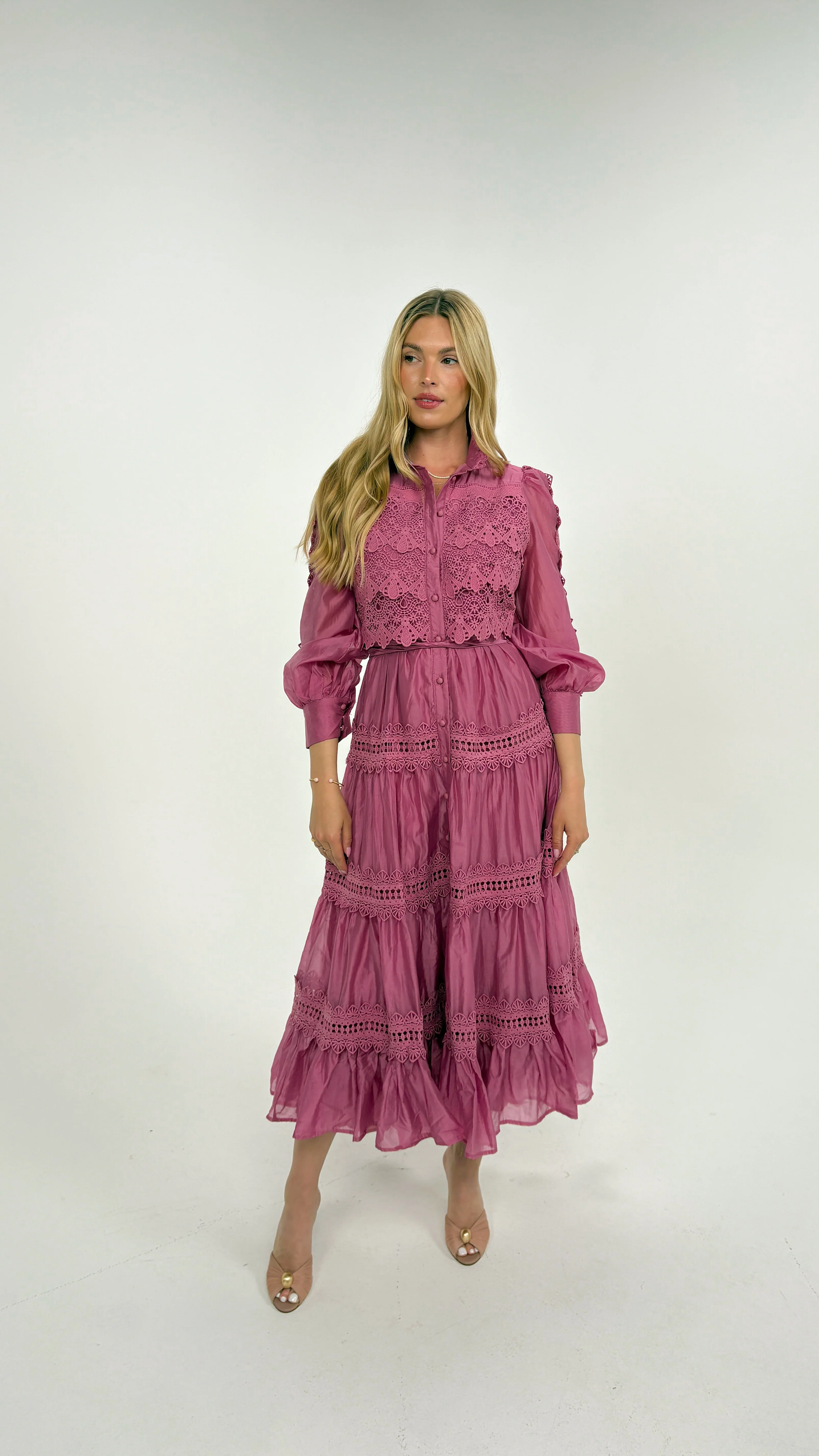 Elegance Crochet Dress - Image 5