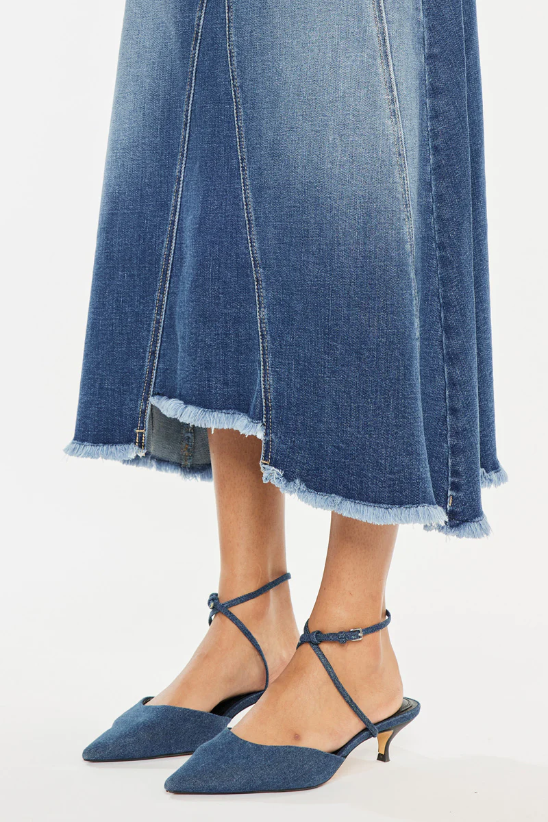 Virgo Flare Denim Skirt - Image 4