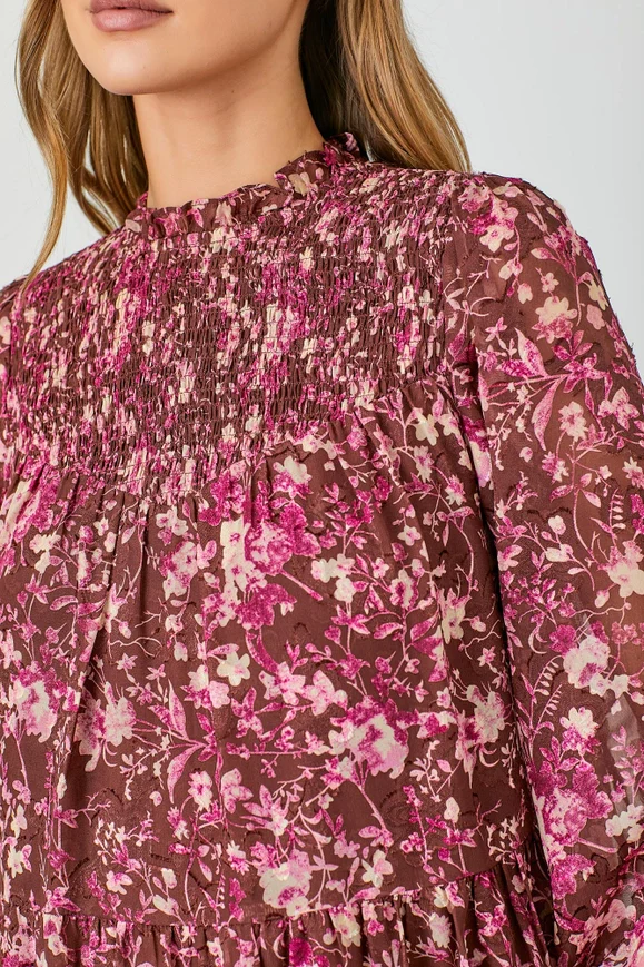 Floral Frenzy Smocked Dress - Image 4