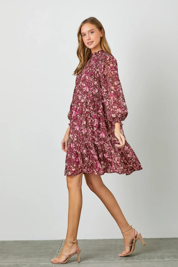Floral Frenzy Smocked Dress - Image 5