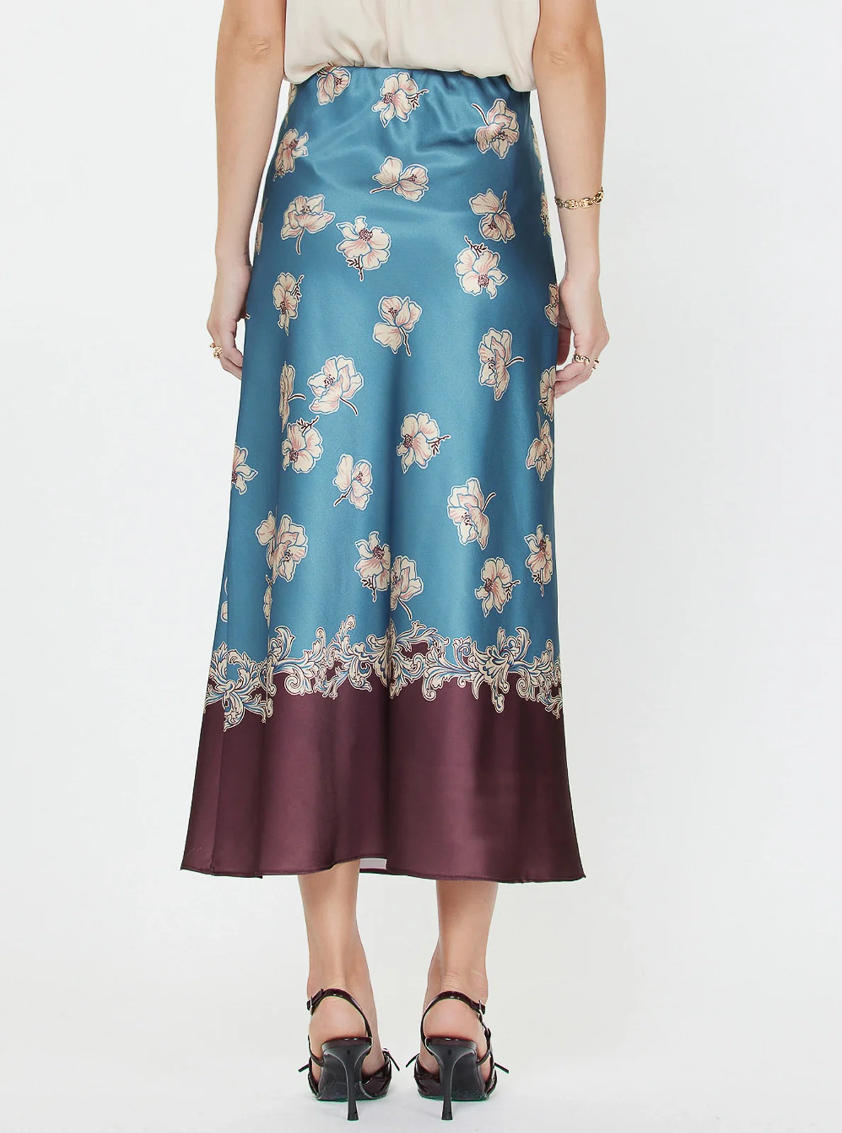 Elegance Floral Slip Skirt - Image 3