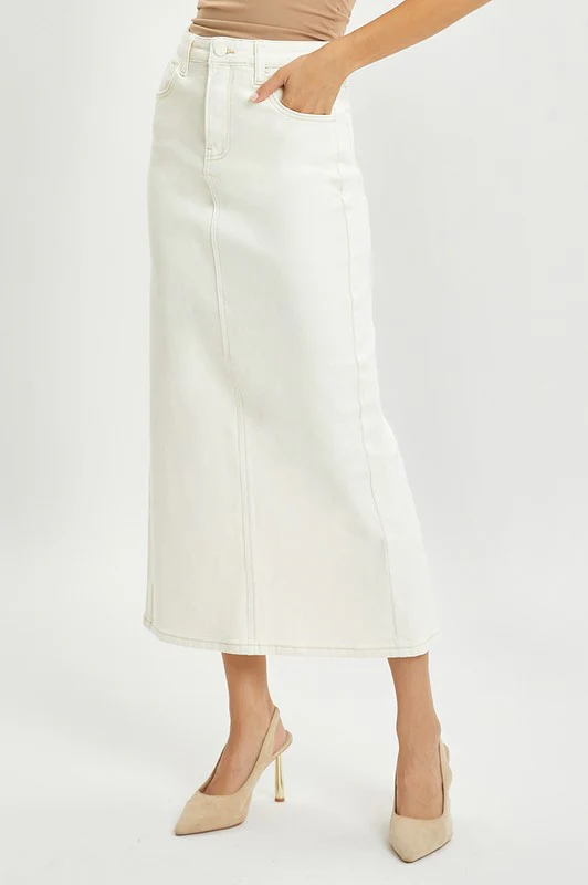 Wear Your Greens Denim Skirt - Image 8