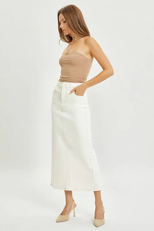 Wear Your Greens Denim Skirt - Image 9