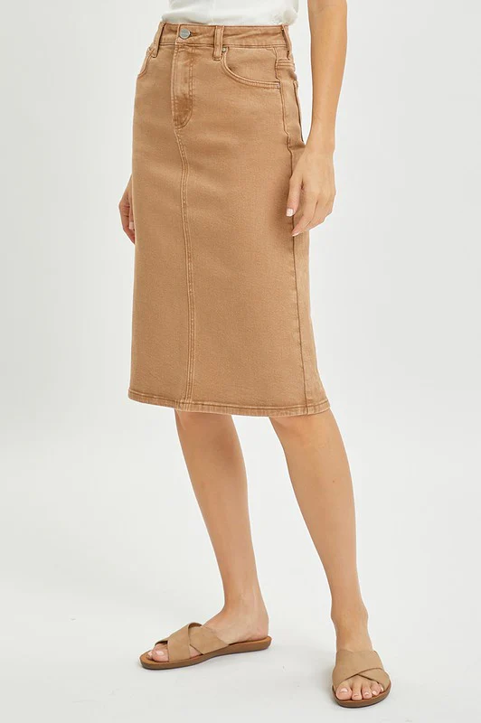 High Rise Denim Skirt - Image 8