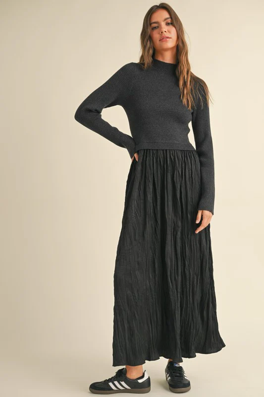 Jewel Knit Mix Maxi Dress - Image 9