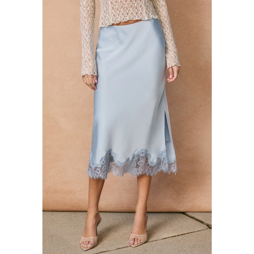 Diamond Lace Slip Skirt