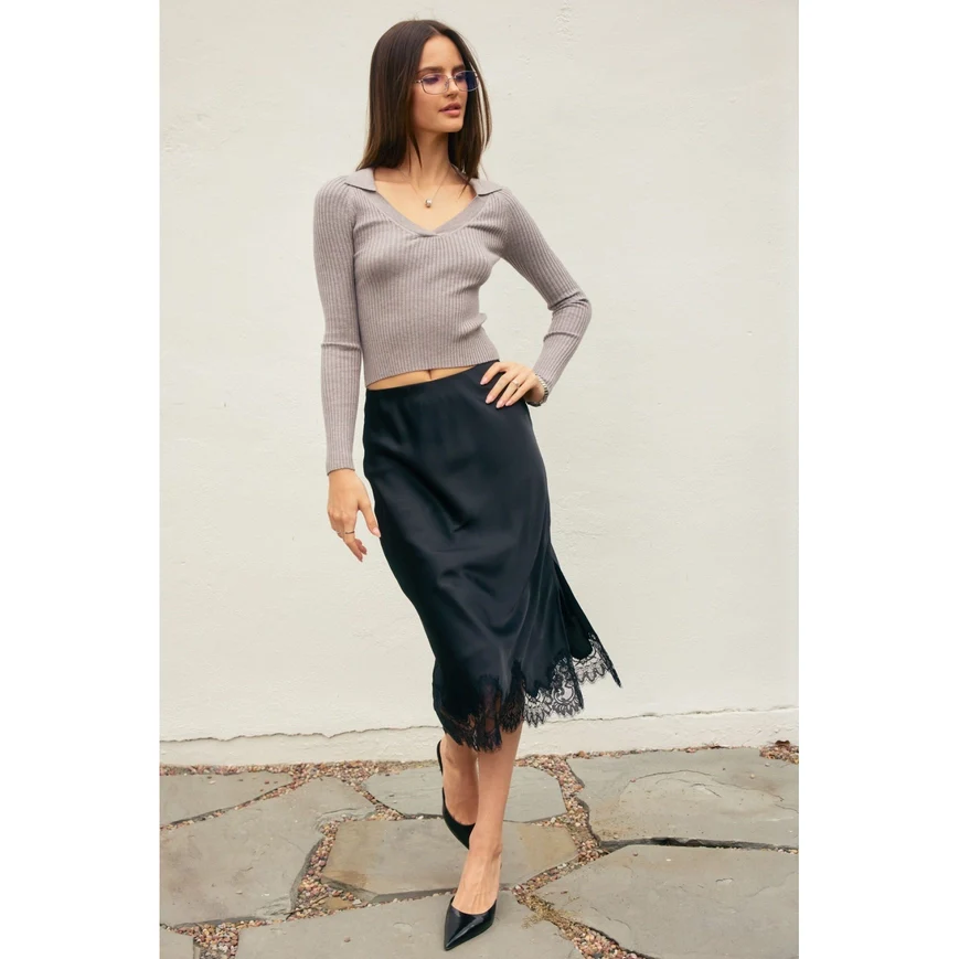 Diamond Lace Slip Skirt - Image 17