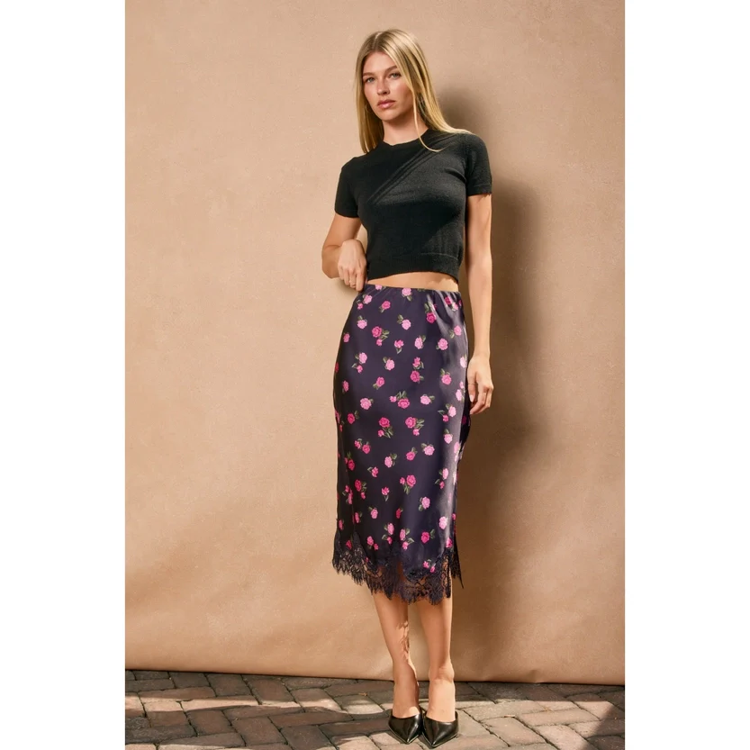 Diamond Lace Slip Skirt - Image 3