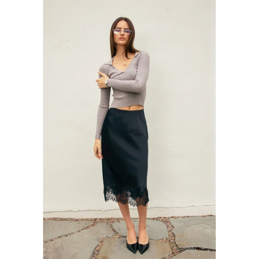 Diamond Lace Slip Skirt - Image 6