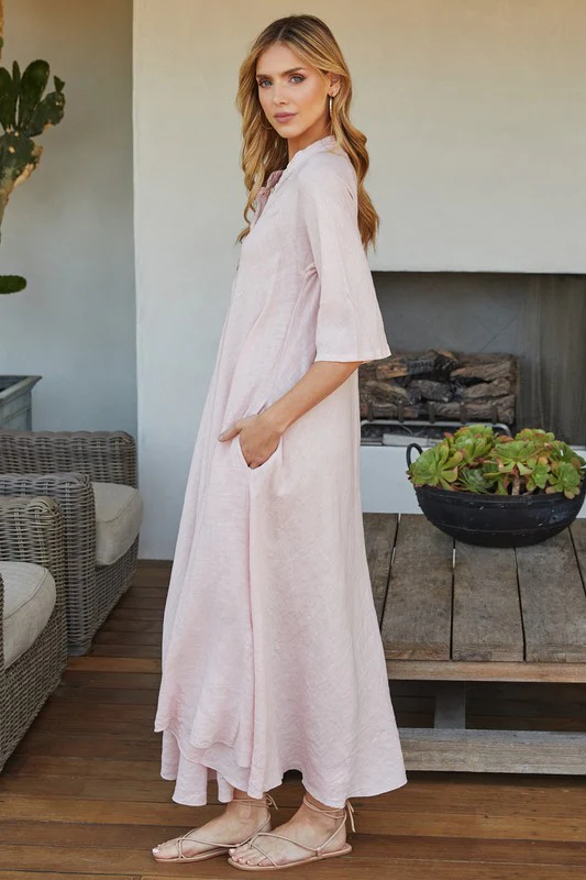 Darla Maxi Linen Dress - Image 17
