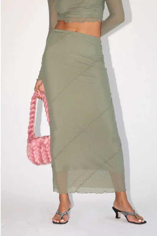 Not Meshing Around Maxi Skirt - Image 4