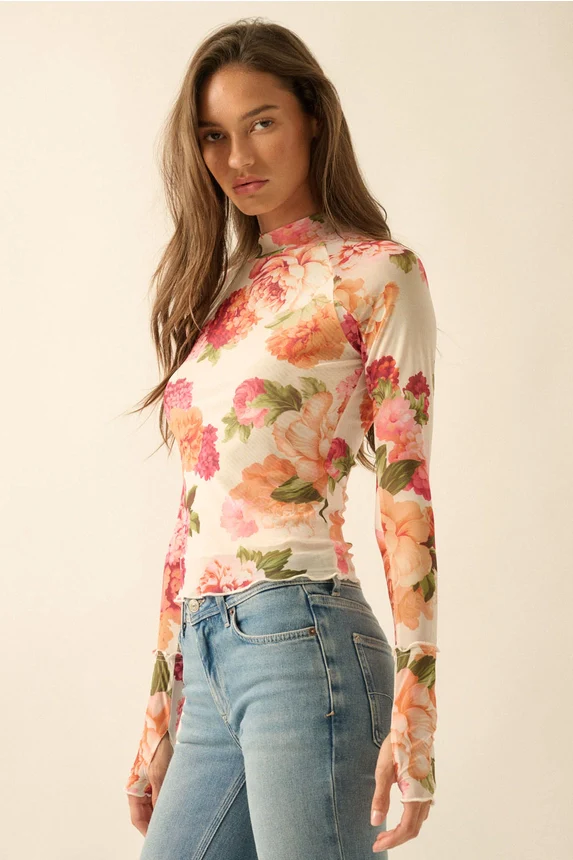 Bring It Back Floral Top - Image 16