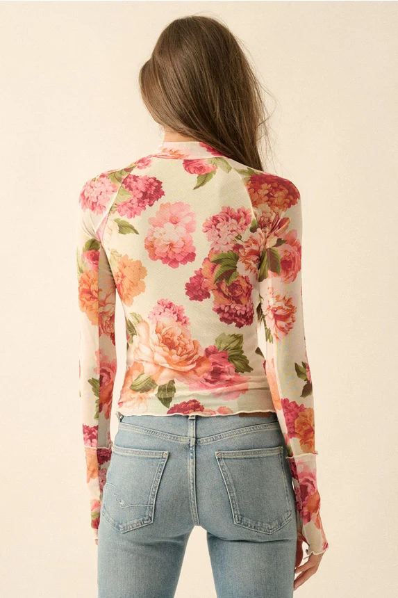 Bring It Back Floral Top - Image 17
