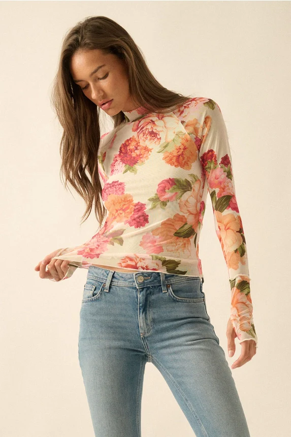 Bring It Back Floral Top - Image 5