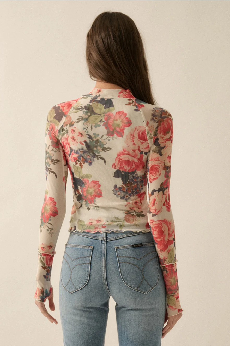 Bring It Back Floral Top - Image 9