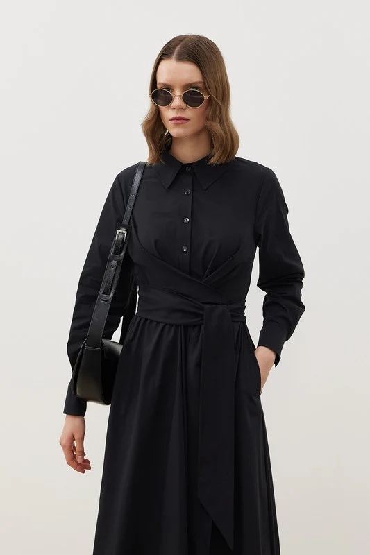 Mera Poplin Dress - Image 3