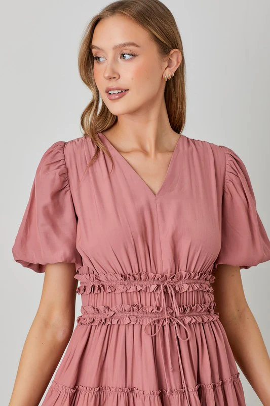 Prairie Puff Sleeve Dress - Image 3