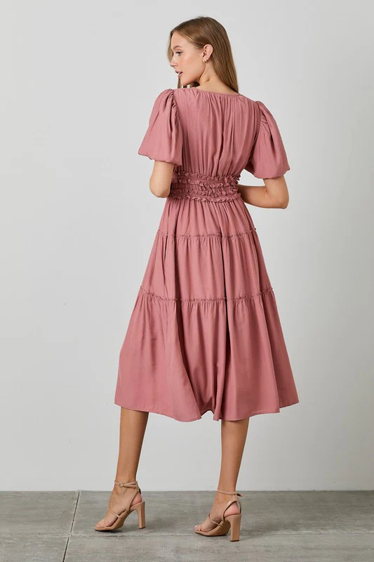Prairie Puff Sleeve Dress - Image 5