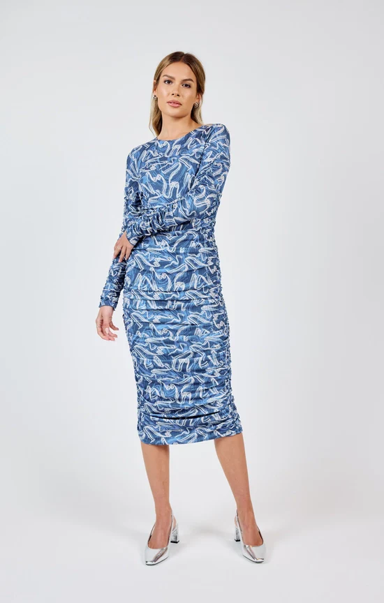 Tell Me Again Ruched Dress - Image 5