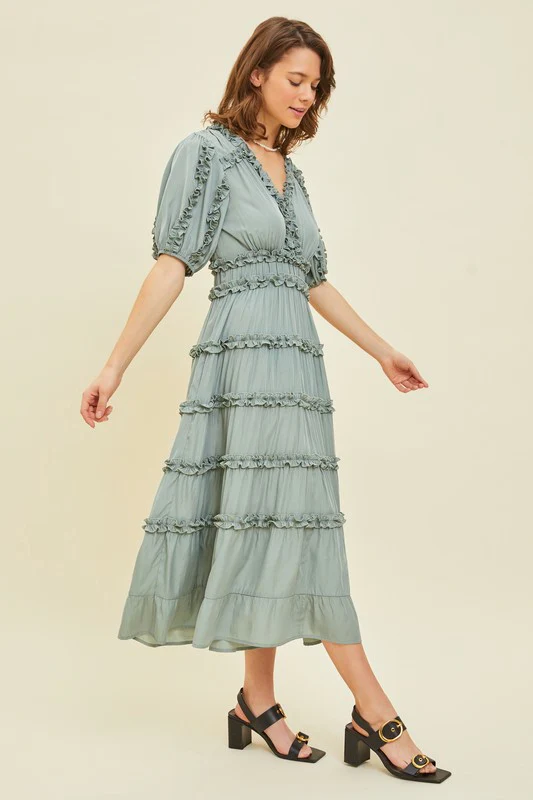 Raya Ruffle Dress - Image 3