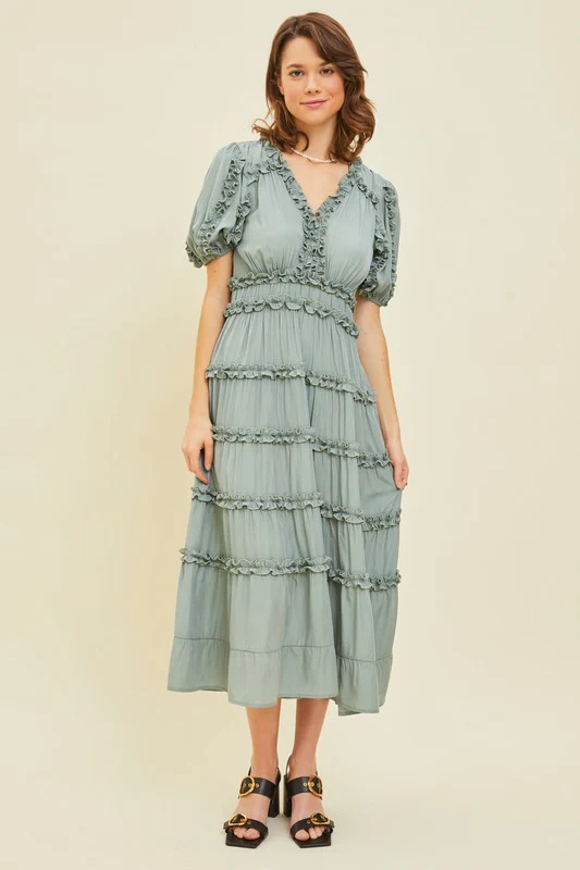 Raya Ruffle Dress - Image 4