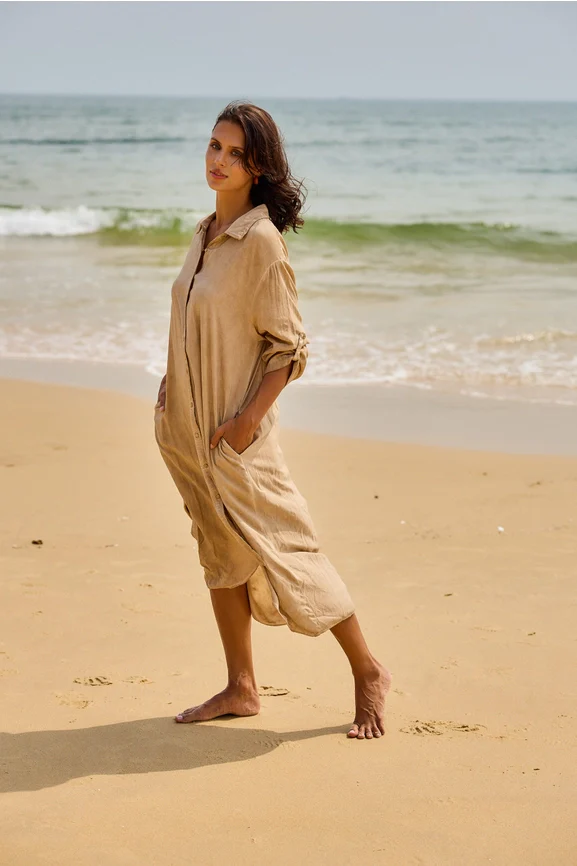 Sunshine Button Down Dress - Image 2
