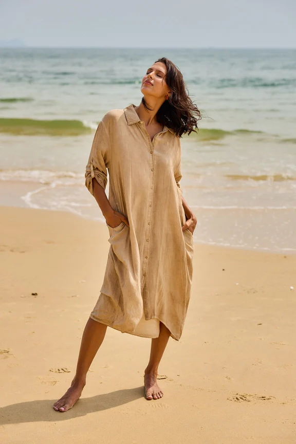 Sunshine Button Down Dress - Image 5