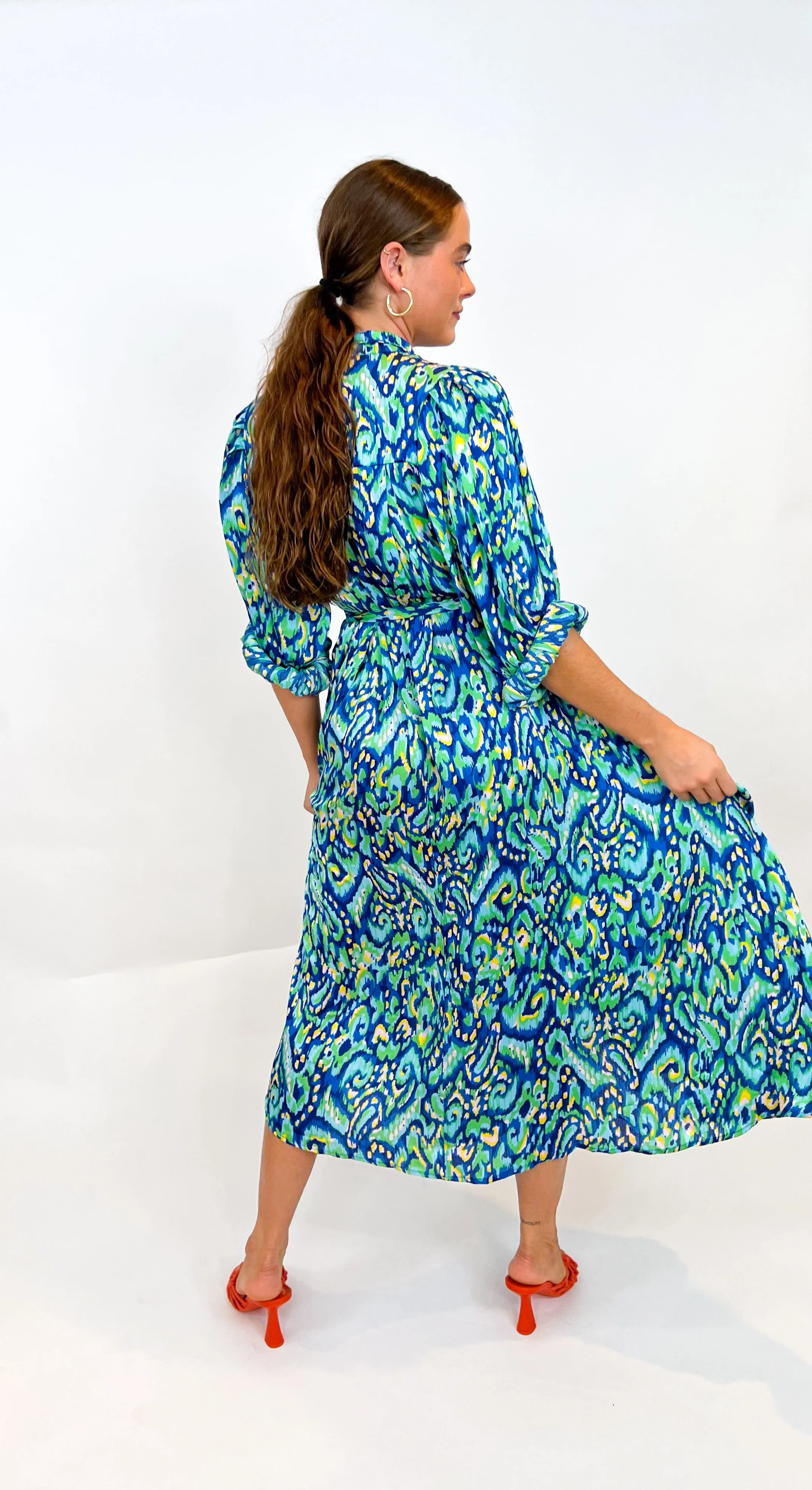 Scarf Tie Maxi Dress - Image 5