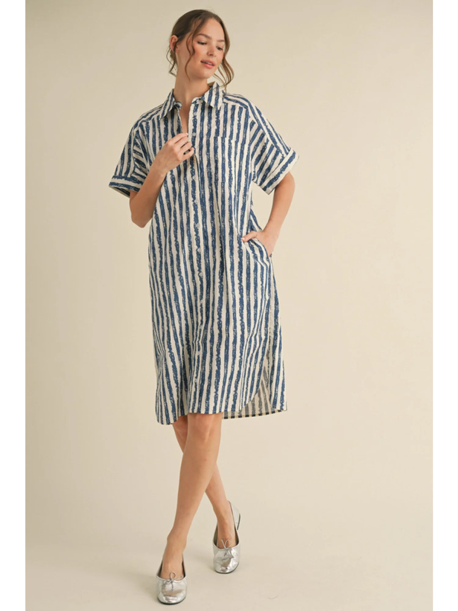 Clara Striped Dress - Image 2