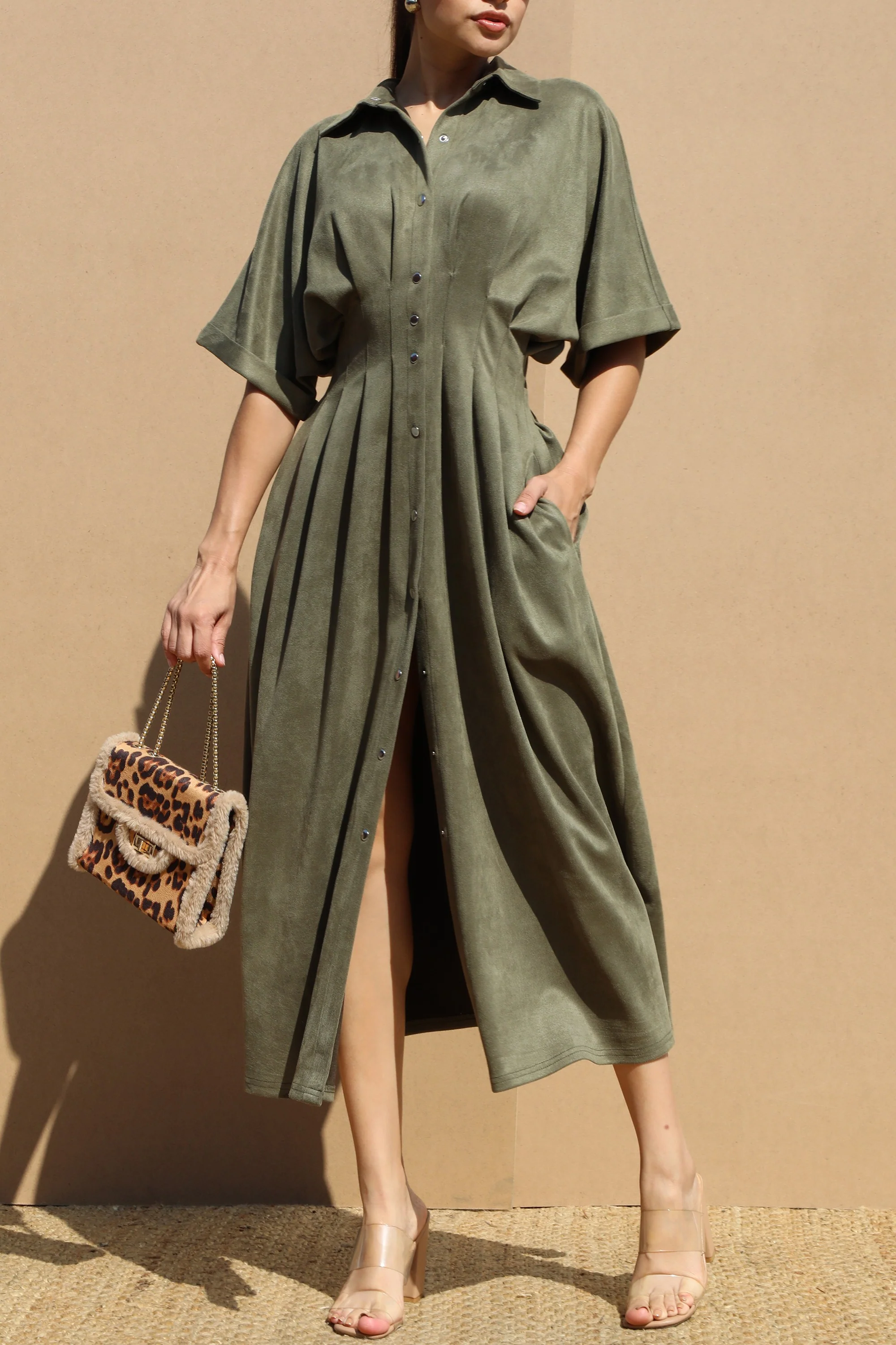 Safari Suede Dress - Image 3