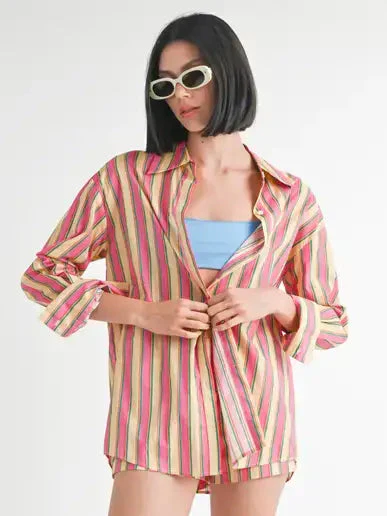 Sunset Button Down Top - Image 2