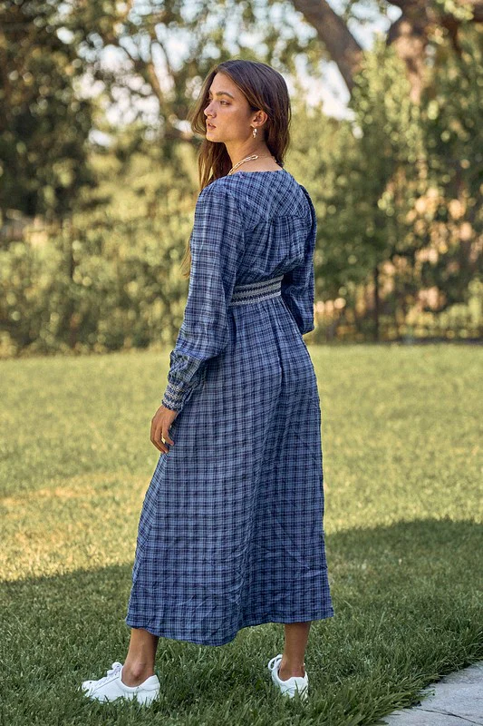 Virginia Plaid Maxi Dress - Image 3