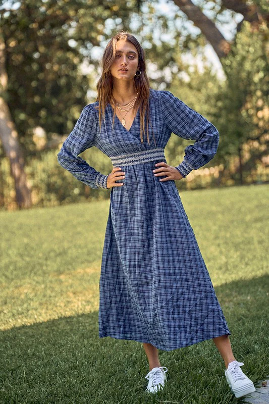 Virginia Plaid Maxi Dress - Image 5