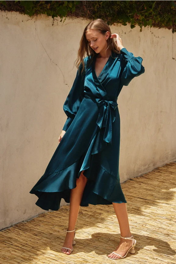 Elizabeth Wrap Dress - Image 17